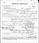 Marriage Certificate for Albert Schwarzmiller and Alma Henning