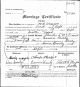 Marriage record for Emma Husby and Charles F. McCourt