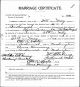 Marriage Certificate for Otto R. Harts and Anne Henning