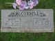 Headstone for Clarence McConnell and Mary E. Davis McConnell