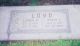 Headstone for Luther R Loyd and Morie Lorene Roberts Loyd